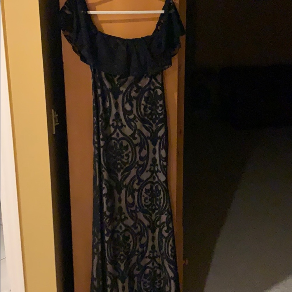 Black lace dress